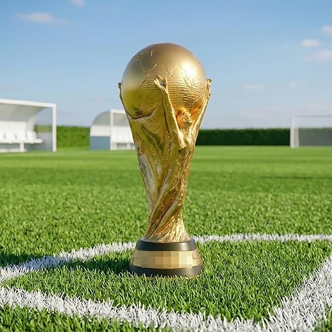 2026 World Cup Trophy Replica -14.6" PVC Souvenir & Decoration, Football Champion Cup Gift