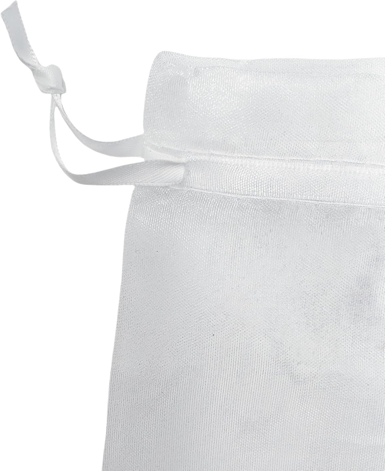 QIANF 20 Pcs 6x9 White Sheer Organza Gift Bags with Drawstring, Goodie Bags Candy Jewelry Mesh Bags Wedding Party Favor Bags Gift Wrapping Supplies