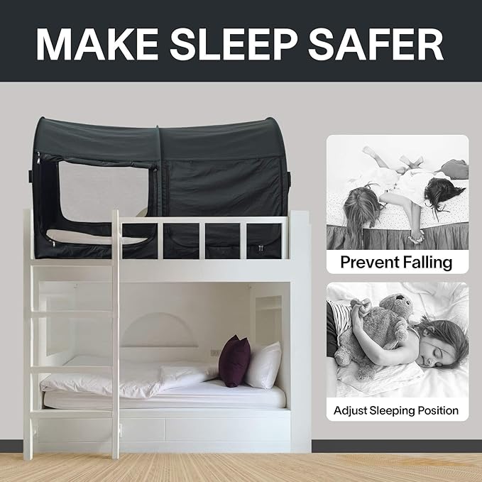 LEEDOR® Bed Tent Dream Tent Bed Canopy Shelter Cabin Sleeping Tent Indoor Pop Up Privacy Warm Breathable Mosquito Mesh Twin/Full/Queen for Kids and Adult (Mattress Not Included)