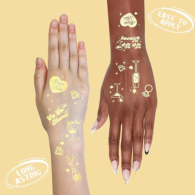 Vlipoeasn 39PCS Bachelorette Party Decorations Kit, Sand White Bride to Be Party Decorations, Bride to Be Sash & Veil, Tattoo Sticker, Foil Curtains, Balloons, Bridal Shower Party Supplies