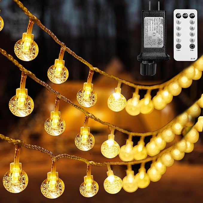 Globe String Lights (Warm White, 65ft)