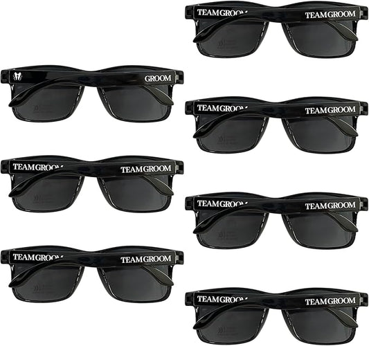 8 Pack Groomsmen Sunglasses for Men - Wedding Sunglasses for Groomsman Proposal Gifts, Bachelor Party Favors