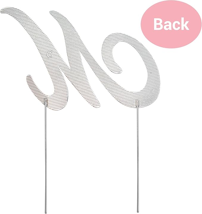 Letter M Cake Topper - Premium Silver Metal - M Monogram Wedding or Anniversary Party Sparkly Rhinestone Initial Decoration Makes a Great Centerpiece - Now Protected in a Box