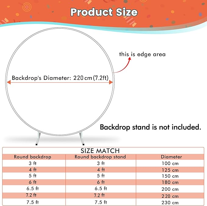 Soccer Round Backdrop Cover 7.2ft,Sports Theme Arch Backdrop for Party&Photography Birthday Decoration,Soccer Field Football Lovers Fans Children Birthday Party Circle Background Event Banner