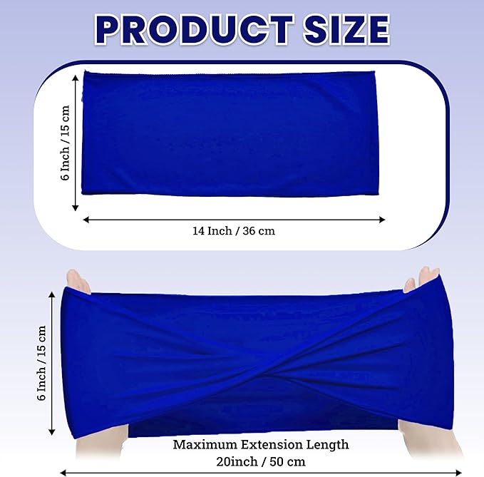 MDS Pack of 25 Spandex Chair Sashes Bows Elastic Stretch Dining Chair Bands Ties Without Slider Buckle Universal fits for Wedding Baby Shower Birthday Party Banquet Event Decoration - Royal Blue