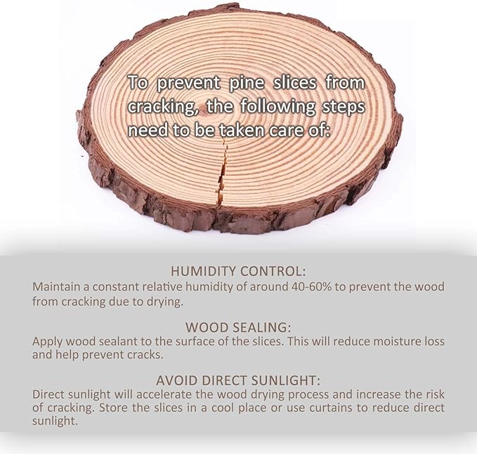 4 Inch Wood Slices Wooden Discs for Crafts, 12 Pcs 3.9-4.3 inches
