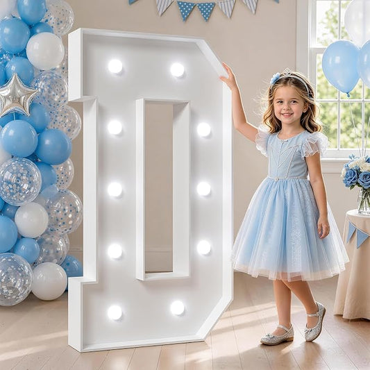 Marquee Letters, Cool Light Marquee Lights - Large D & GRAD Letters for Birthday, Anniversary Party Decorations (DIY Kit) 25pcs Accessory Set