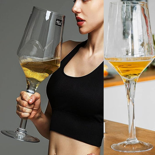 YUANXIN Giant Wine Glass Huge Stemware Creative Oversized Goblet Extra Large Champagne Glasses Beer Mug Red Wine Glasses (crystalline)