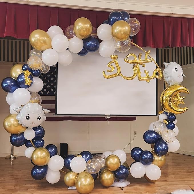Navy Blue Balloons, Pearl Navy Balloon Garland Arch Different Sizes in 18 12 10 5 Inch Dark Blue Balloons for Birthday Graduation Anniversary Father's Day New Year Party Supplies Decorations