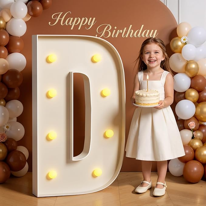 Marquee Letters 3 Feet Tall Large Light Up Letters for Will You Marry Me Sign Happy Birthday Party Decorations Big Letterboard D