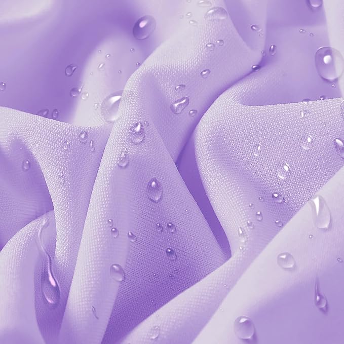 12 PCS Waterproof Stretch Spandex Folding Chair Covers, Dining Room Chair Slipcovers Protector for Wedding, Banquet, Party, Holidays, Celebration and Decoration（Lavender）