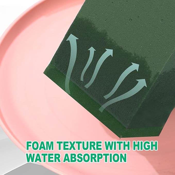 TANEMUDO 36 Packs Floral Foam Blocks Wet & Dry for Flower Arranging,5.5 x 3.1 x 1.8 Inches Floral Styrofoam Blocks Kit for Fresh and Artificial Flowers, Wedding and Home Decor