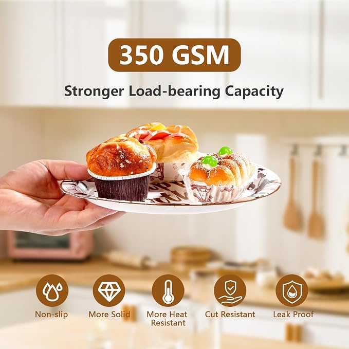 Grencian 96Pcs Brown Coffee Happy Birthday Party Decorations Supplies Coffee Theme Plates and Napkins Latte Art Disposable Tableware Set for Cappuccino Lover Adult Birthday Party Decorations Serve 24