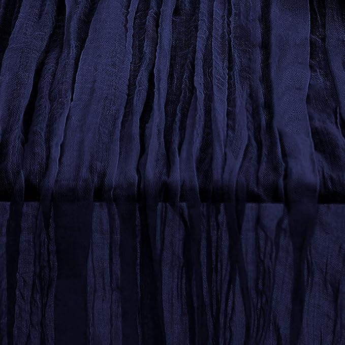 1 Pack Navy Blue Cheesecloth Table Runner 35x120 Inch 10Ft Rustic Gauze Cheese Cloth Table Runner Sheer Cheesecloth Table Runners for Wedding Party Bridal Shower Decoration