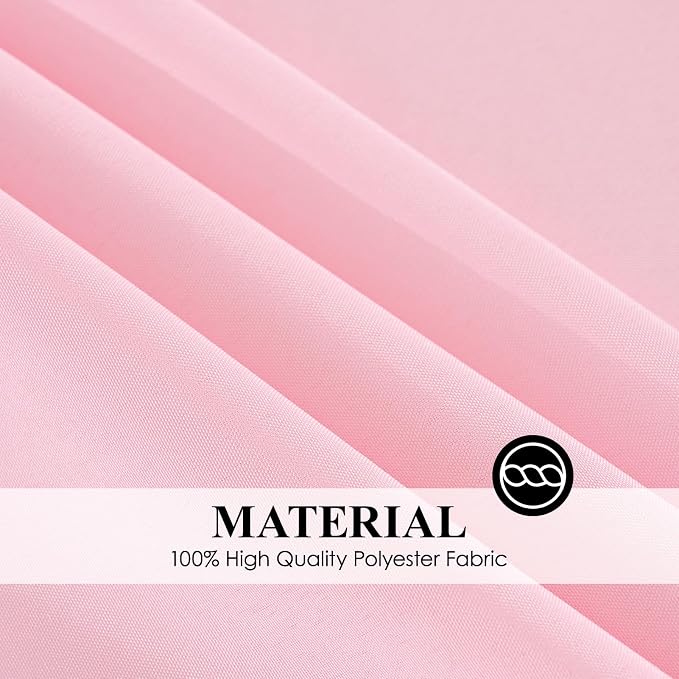 Rectangle Tablecloths 60x120 Inch 6 Pack Pink Tablecloth for 6ft Washable Decorative Linen Polyester Table Cloths for 8ft Dining Table Banquets Buffet Parties and Wedding