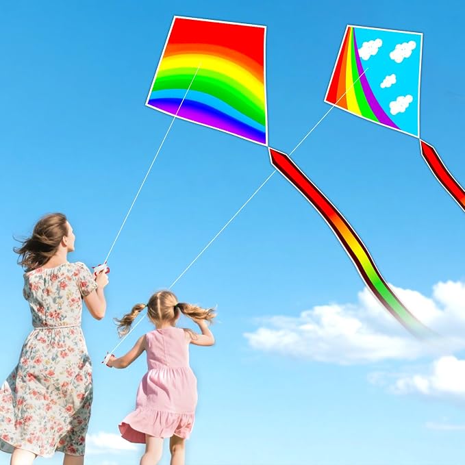 YongnKids Kite for Kids Easy to Fly - Kites for Kids Girls Boys Adults Easy to Fly, Perfect for Easter Birthday Gift Idea Beach Trip Park Family Activities Outdoor Games