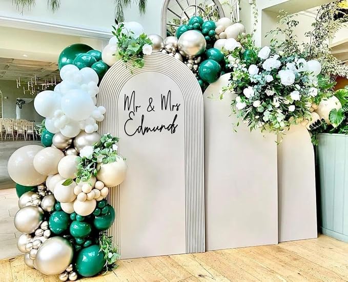 Dark Emerald Green Balloons Different Sizes Latex Double Stuffed Forest Hunter Green Balloon Arch Garland Kit for Birthday Baby Shower Graduation Wedding Bridal Shower Safari Graduation Party Decor