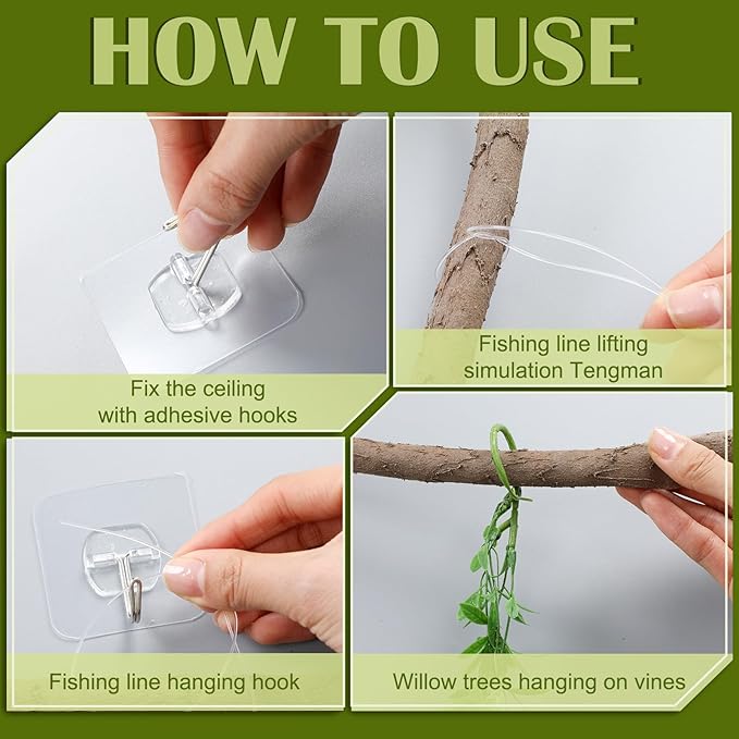 Bucherry Jungle Theme Decoration Set, 16.5ft Artificial Hanging Willow Vines Greenery for Classroom, Woodland Forest Rainforest Safari Party, Enchanted Indoor Outdoor Home Garden Wall DIY Decor