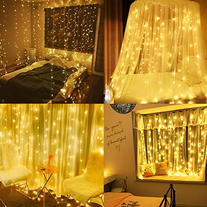 Moobibear 33Ft 100LED Plug-in Waterproof Fairy String Lights with 8 Lighting Modes - Indoor & Outdoor Decor for Bedroom, Girl’s Room, Garden, Party, Christmas - Warm White Twinkle Lights