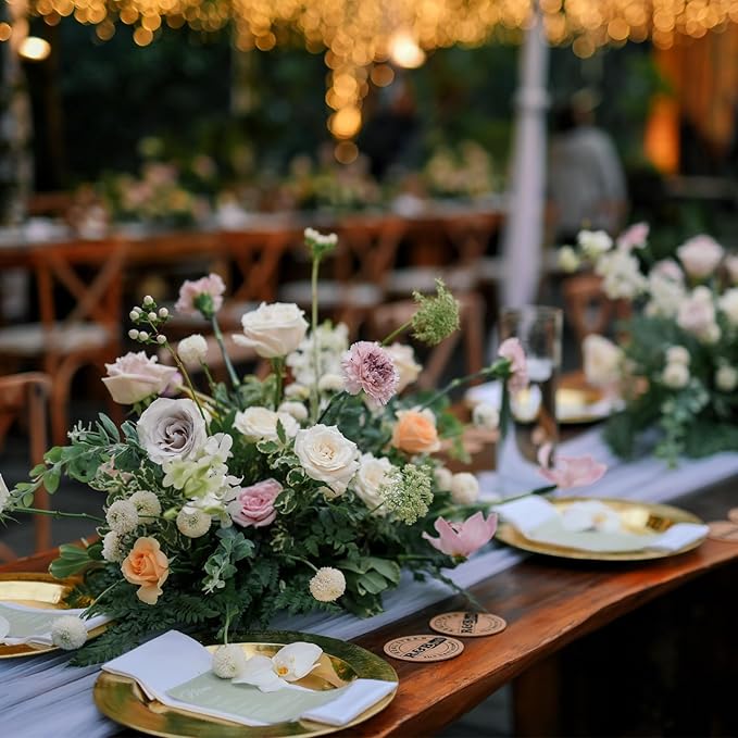 Cabilock 10Pcs Foam Trays for Flower Arrangements Floral Foam Tray Rectangle Plastic Mud Fixing Plates for Wedding Party Centerpiece Decoration