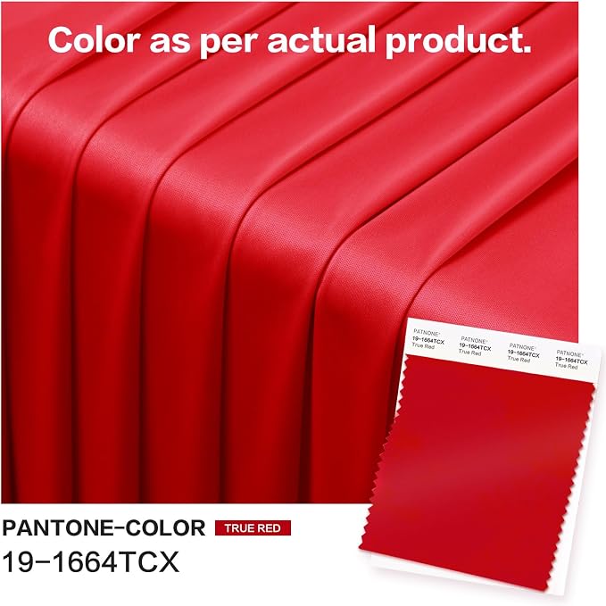 10ft×12ft Red Backdrop Curtain for Wedding Parties, 2 Panels Wrinkle Free Polyester Photo Backdrop Drapes Back Drop Cloth for Memorial Day Birthday Photography Background