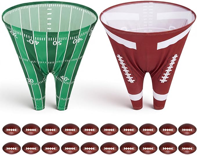 Granny Pants Yard Game, Baseball Soccer Game Outdoor Party Toss with 2.5 Inch Durable High-Bounce Balls, No Inflation Needed, Wind-Resistant for Backyard, Family Reunion & Easter