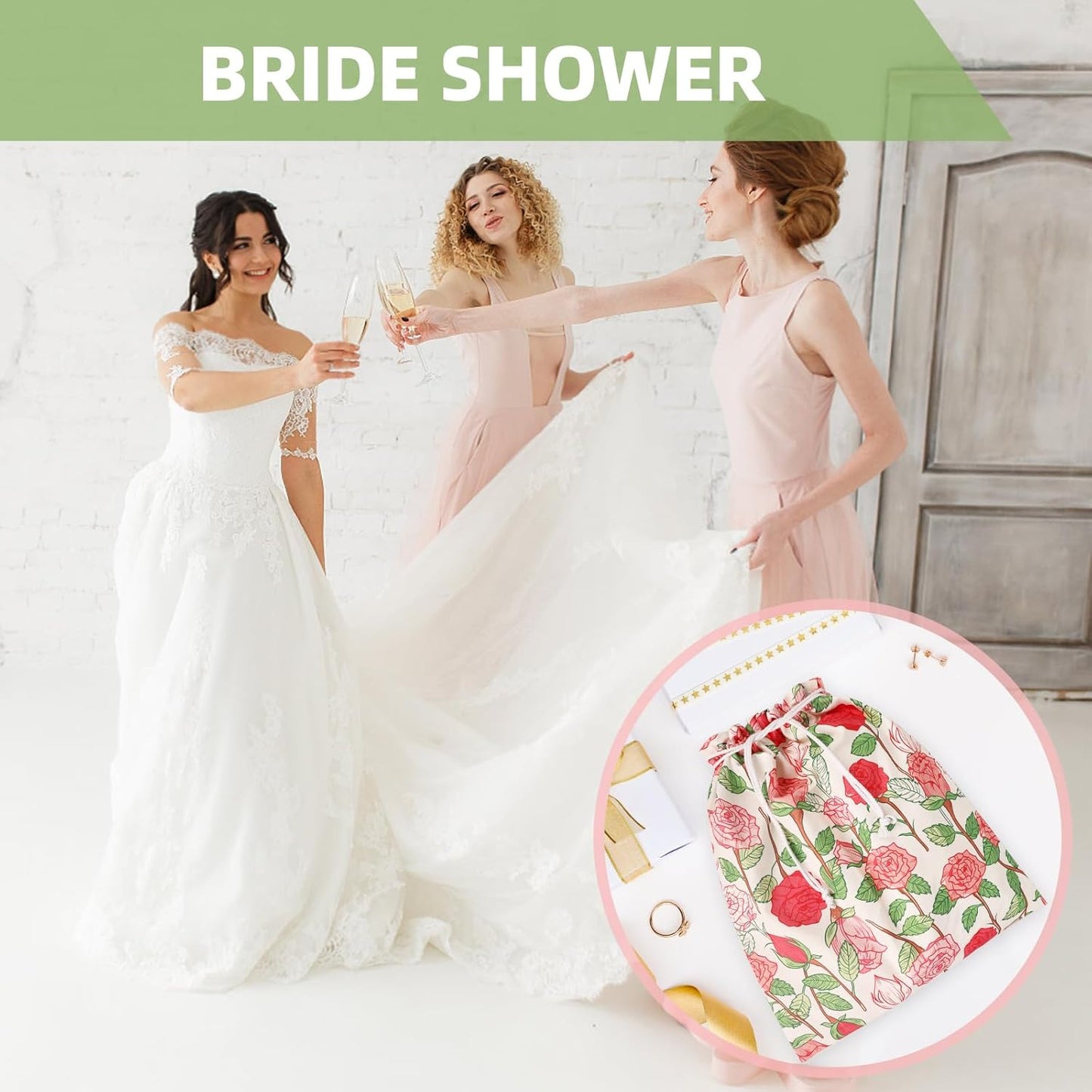 Drawstring Gift Bags,Extra Large 24"x 20" | Premium Canvas Storage Bags | Reusable Fabric | Perfect for Baby Showers,Birthday Parties | Rosy