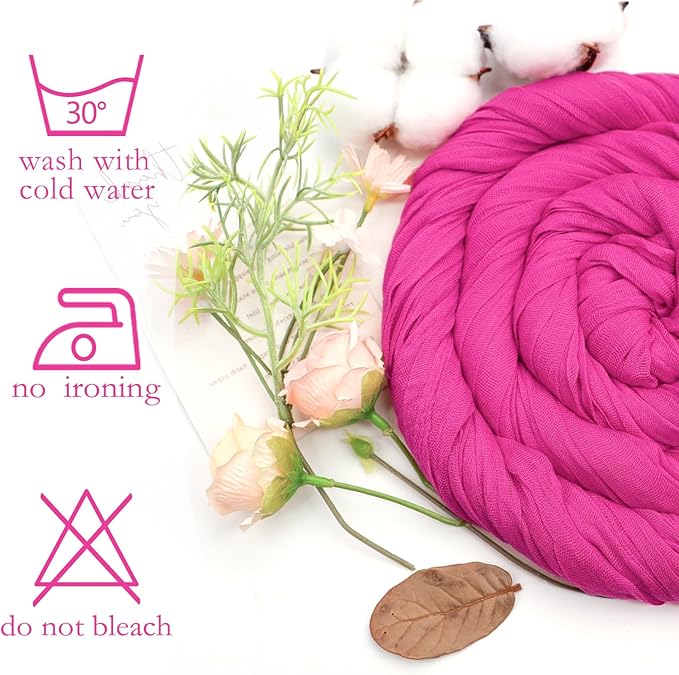16 Pack Hot Pink Cheesecloth Table Runner 10ft Boho Gauze Fabric 120 Inch Cheese Cloth Table Runner Rustic Sheer for Holiday Baby Shower Party Décor Home Wedding Decoration