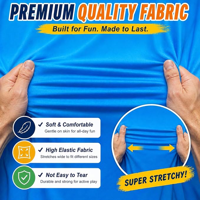 4-Color Team Granny Pants Yard Game with 20 Inflatable Balls & 2 Air Pumps (Random Colors) - Complete Adult Party Set for 8+ Players, The Ultimate Family Reunion Backyard Party Games