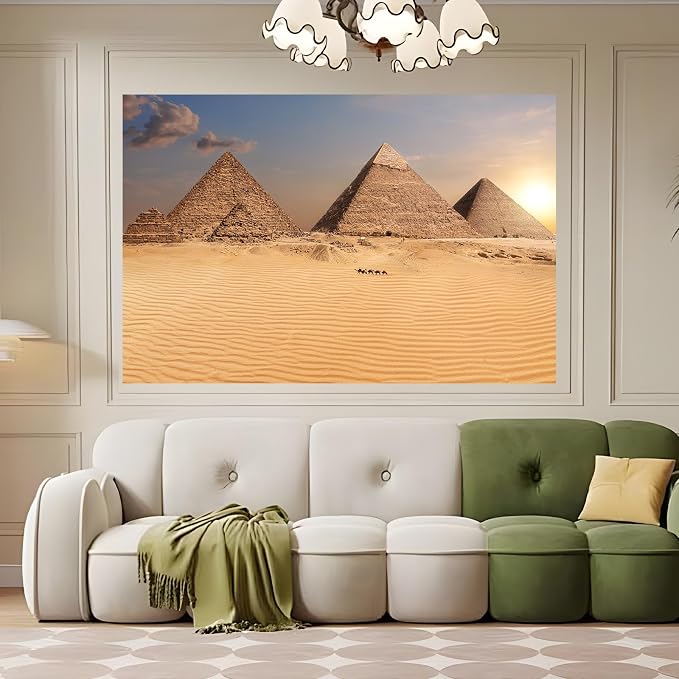 Egypt Backdrop Desert Egyptian Pyramid Ancient Egypt Scene Photography Background Egyptian Travel Themed Party Decorations Supplies Adults Travel Portraits Photo Shoot Studio Props Decor 7x5ft