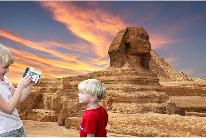 Egypt Backdrop Desert Egyptian Sphinx Pyramid Ancient Egypt Scene Photography Background Egyptian Deserts Themed Backdrop for Travel Vacation Party Decor Supplies Portraits Photo Props 5x4ft