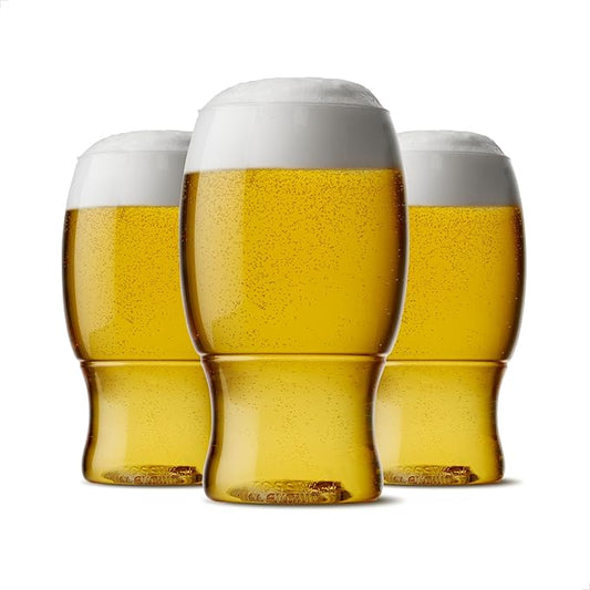 TOSSWARE POP 18oz Pint Set of 48, Premium Quality, Recyclable, Unbreakable & Crystal Clear Plastic Beer Glasses, 48 Count (Pack of 1)