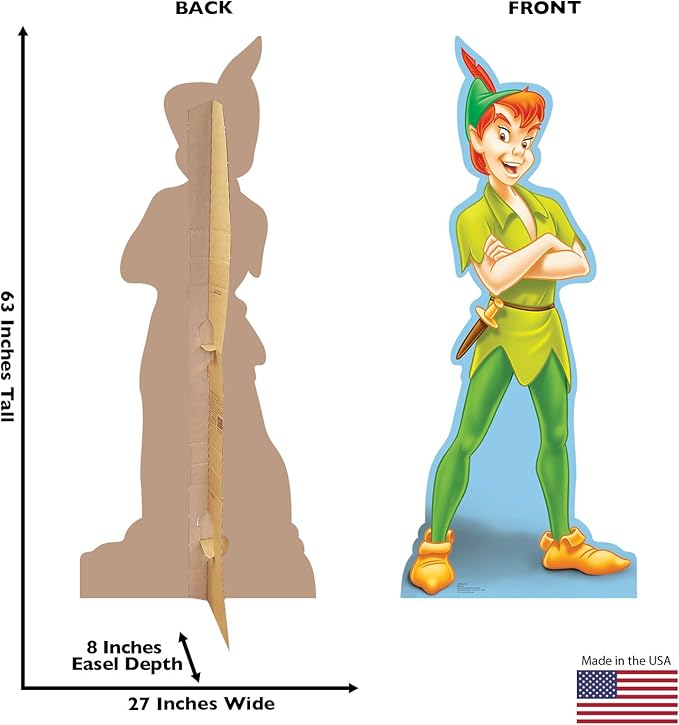 Cardboard People Peter Pan Life Size Cardboard Cutout Standup - Disney's Peter Pan
