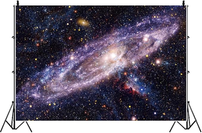 12x8ft Outer Space Planet Galaxy Decorations Backdrop Starry Boys Girls Birthday Background Science Fiction Party Milky Way Universe Solar System Baby Shower Party Banner Photo Booth