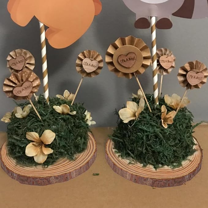 76 PCS Unfinished Wood Slices for Centerpieces, 4-4.7 Inch Natural Wood Slices with Tree Bark Pine and Wood Rounds Discs for DIY Crafts, Centerpieces, Art & Decor