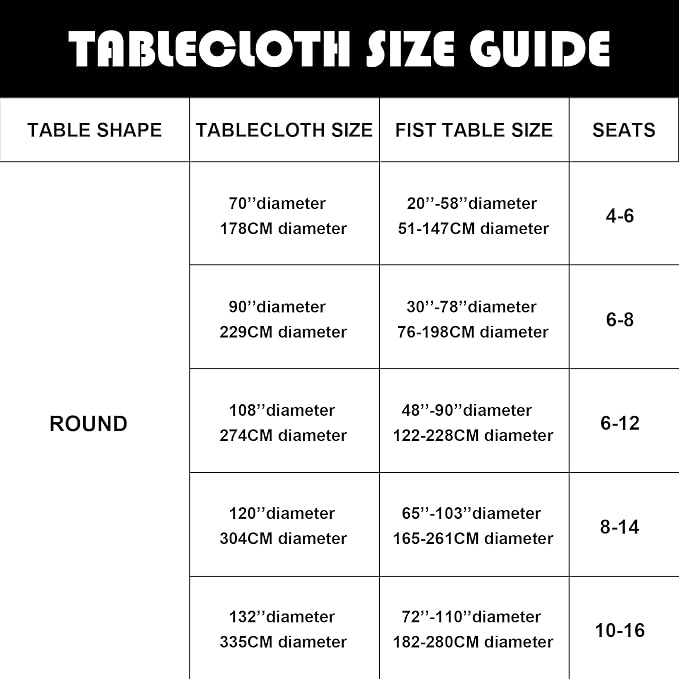 6 Pack Ivory Round Tablecloths 132 Inches Table Cloth Stain and Wrinkle Resistant Washable Polyester Table Cover Fabric for Party, Wedding,Dining,and Banquet Decoration