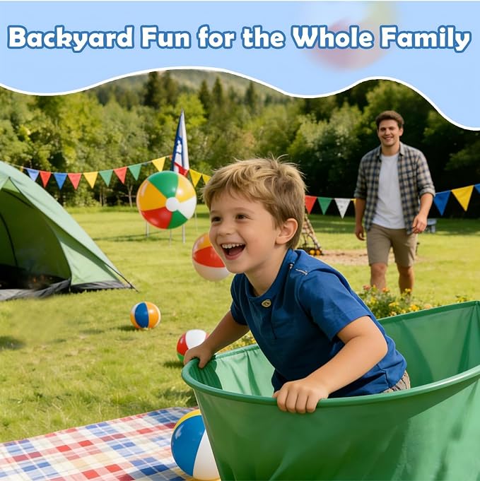 Granny Pants Yard Game Set, Granny Pants Family Outdoor Party Games, Oversized Pants with Bouncy Balls and Electric Air Pump, Outdoor Tossing Games for Adult Yard Game Birthday Party Family Reunion
