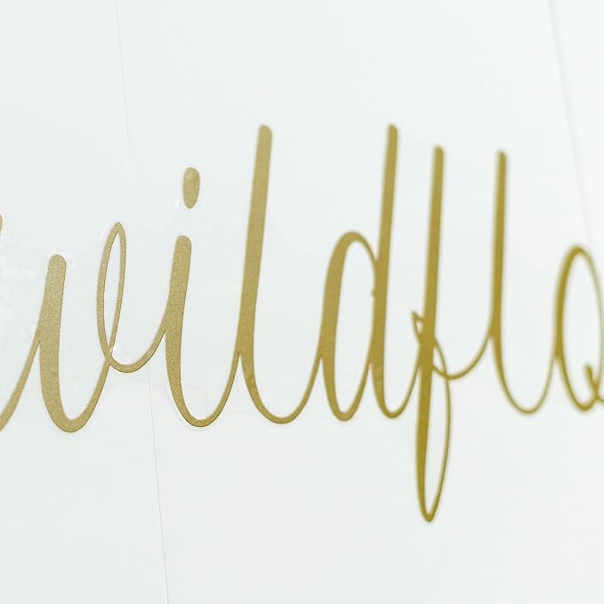 VANGNING A Little Butterfly is on The Way Baby Shower Party Decal Sign - Butterfly Baby Shower Decoration,Gender Reveal Girl or Boy Baby Shower Decal Sign (Wildflower Decal)