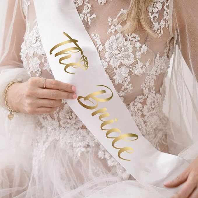 LADY&HOME Bachelorette Party Sash Set-Bride Bridesmaid Sashes for Bachelorette Party Decorations,Bridal Shower Gift and Supplies (Mint Green,11pcs)