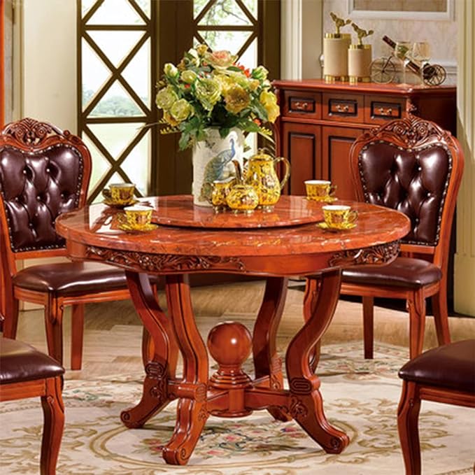 Splendeful Round 24 inch Thick Clear PVC Table Protector Plastic Table Cover Desk Pad Mat for Circle Dining Room Waterproof Wipeable