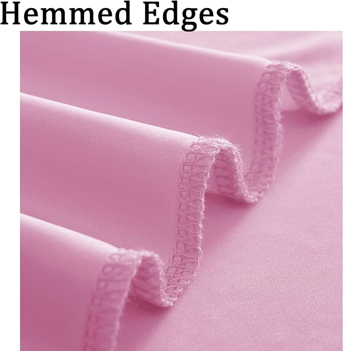 10ft x 8ft Wrinkle Free Pink Backdrop Curtain Drapes, Thick Polyester Baby Pink Backdrop for Girls Birthday Wedding Party Background Baby Shower