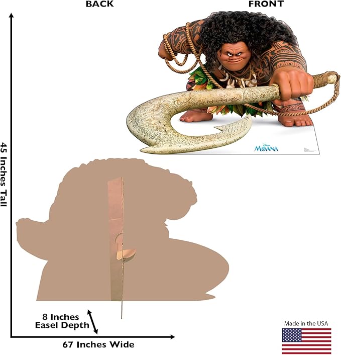 Cardboard People Maui Life Size Cardboard Cutout Standup - Disney's Moana