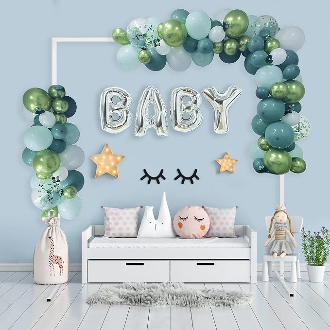 GARFANS Wedding Arch Square 6.56FT x 6.56FT Metal Backdrop Stand with Support Feet Nails Balloon Arch Stand Garden Arbor Frame for Wedding Birthday Party Baby Shower Photo Background Ceremony Decor
