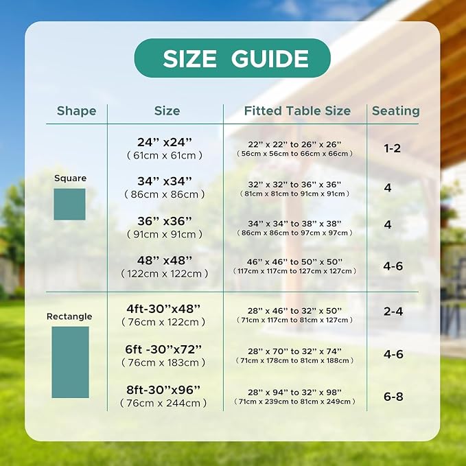 LUSHVIDA 2 Packs Vinyl Card Tablecloth with Flannel Backing 34x34 inch - Waterproof Plastic Picnic Table Cover for Square Folding Table Cloth with Elastic Corners, Navy Blue