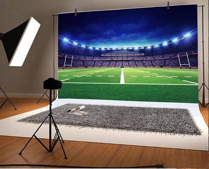 Football Photography Backdrops - Photo Background - Yeele 15x10ft Sports Game Stadium Backdrop Pictures Newborn Boy Children Photo Booth Shooting Family Photographic Studio Props