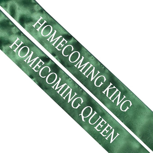 Anderson's Satin Sash Sets, King & Queen, 72 Inch x 3 Inch - 2 Pieces, Homecoming Court & Royalty Sashes