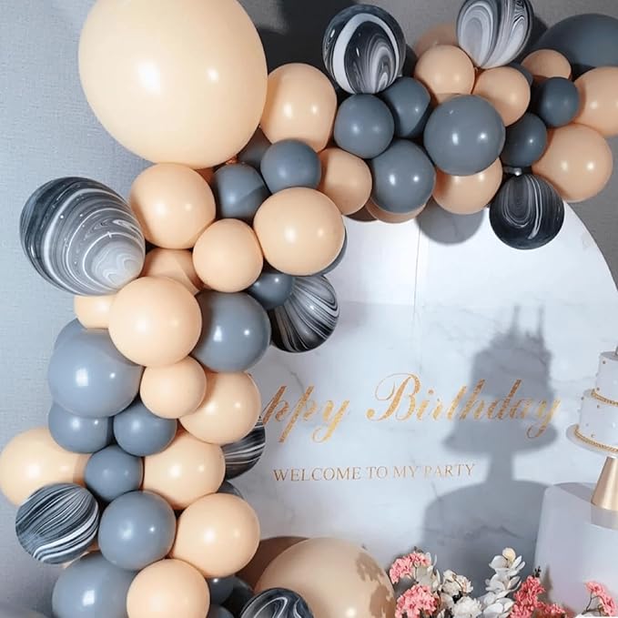 412pcs Nude Balloons Different Sizes 18 12 10 5 Inch, nude balloon arch for Thanksgiving Graduation Baby Shower Boho Theme Birthday Party Decorations