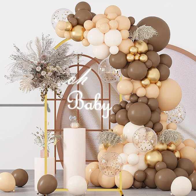 Wedding Arch-Backdrop-Stand Set of 3 (7.2FT 6.6FT 6FT) Gold Metal Arch Stand for Birthday Party Baby Shower, Balloon Flower Arch Stand for Graduation Anniversary Ceremony Decor