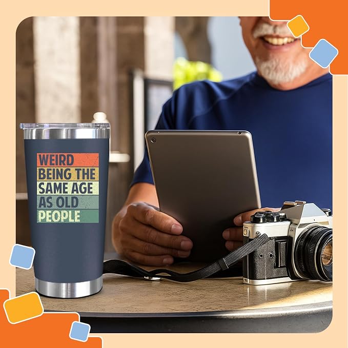 NewEleven 60th Birthday Gift For Men Women - 1966 60th Birthday Decorations For Him Her - Turning 60 Year Old Gifts For Man, Woman, Mom, Dad, Wife, Husband - 20 Oz Tumbler