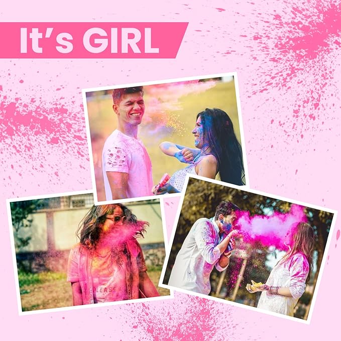 Gender Reveal Powder Pink 2 Pounds of Burnout Powder for Gender Reveal Party Ideas Burnout Gender Reveal Powder Smoke Colored Powder Kit for Car Motorcycle Burnout Photoshoot Festival (2pink)
